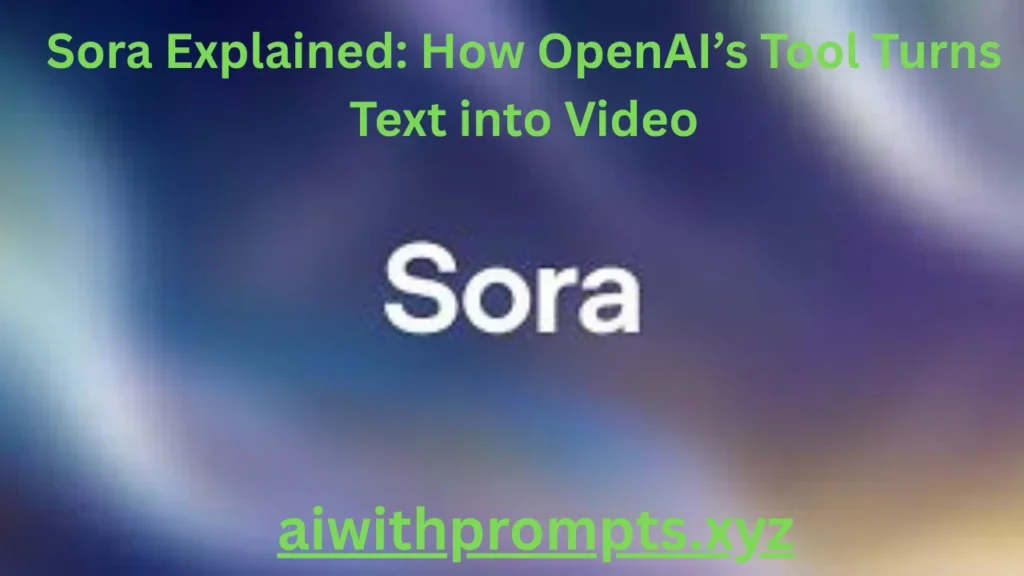 Sora Explained: How OpenAI’s Tool Turns Text into Video